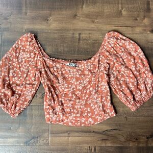 💛Buy two, get one💛 Floral Mid Sleeve Top